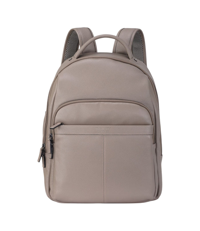 Genuine Leather Grey Vintage Rucksack Laptop Bag Travel Backpack - Capri