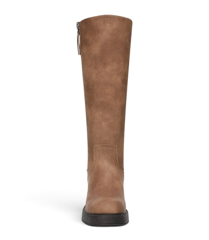 Blowfish Malibu Women's Tan Faux Leather High Riding Boots - Venice Tall