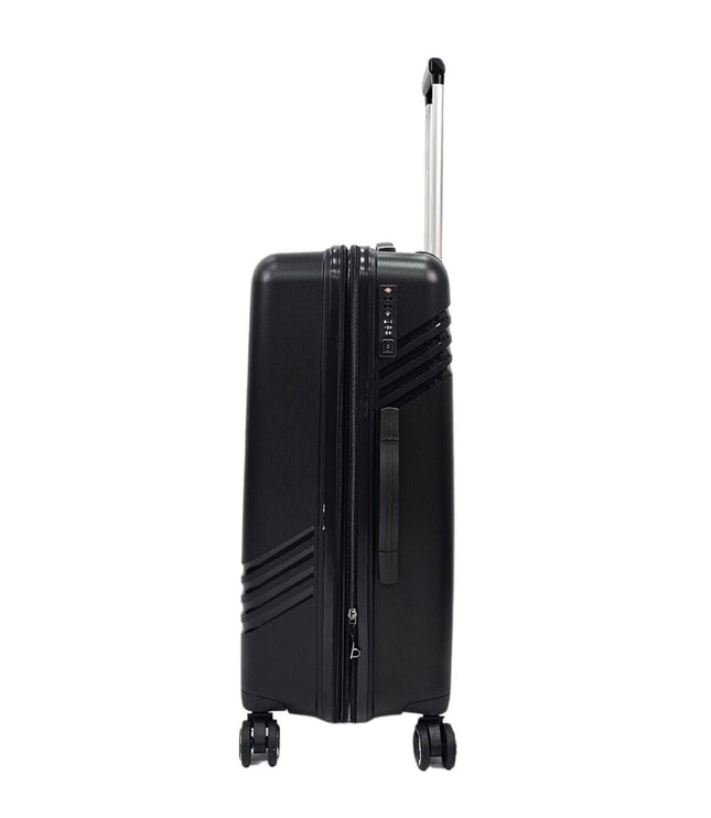 Camborne Medium Hard Shell Suitcase in Black
