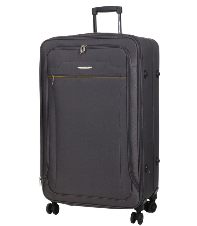 Cinderford Large Soft Shell Suitcase in Grey