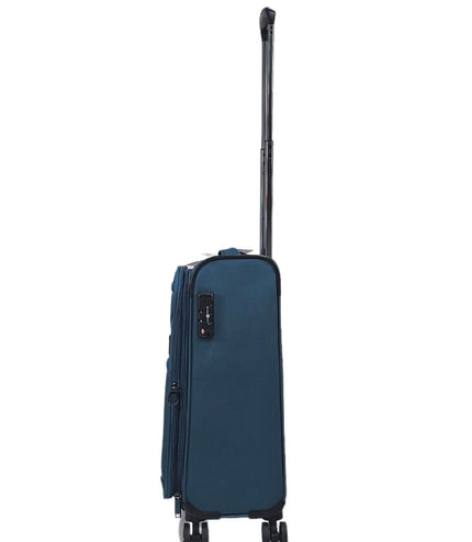 Corby Cabin Soft Shell Suitcase in Teal