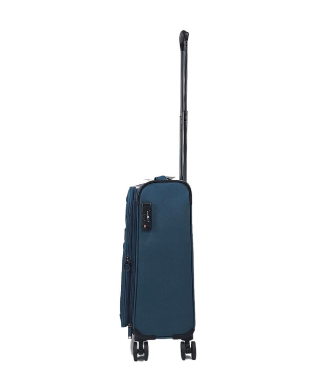 Corby Cabin Soft Shell Suitcase in Teal