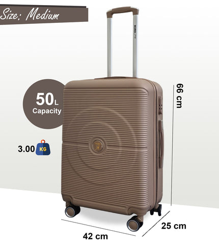 Seto Medium Hard Shell Suitcase in Gold