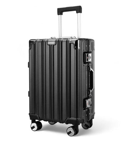 Airdrie Cabin Hard Shell Suitcase in Charcoal Black