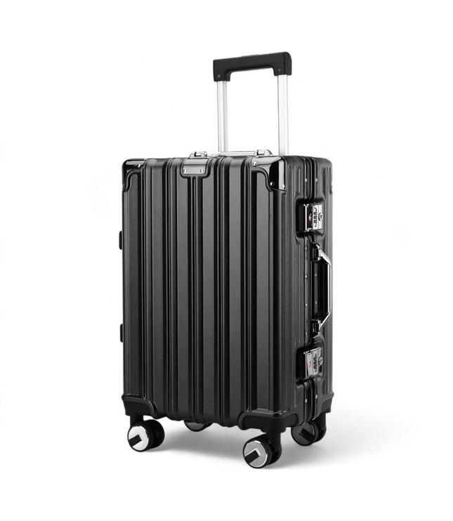 Airdrie Cabin Hard Shell Suitcase in Charcoal Black