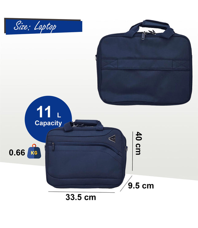 Corby Laptop Soft Shell Suitcase in Navy