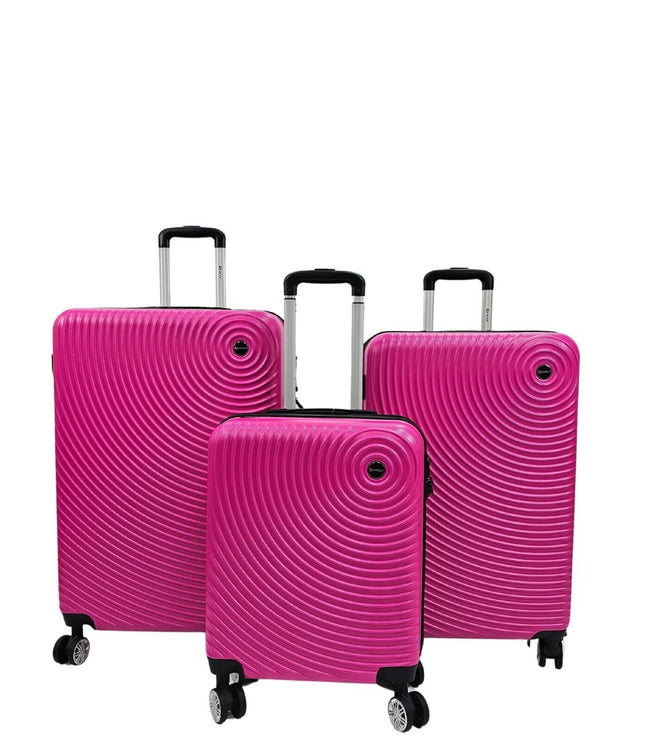 Chorley Set of 3 Hard Shell Suitcase in Fuschia