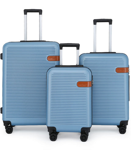 Calgary Set of 3 Hard Shell Suitcase in Blue