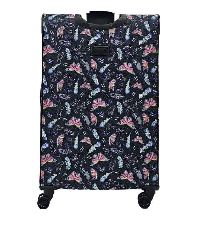 Ashbourne Large Soft Shell Suitcase in Butterfly