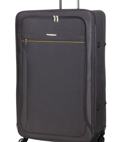 Cinderford Extra Large Soft Shell Suitcase in Grey