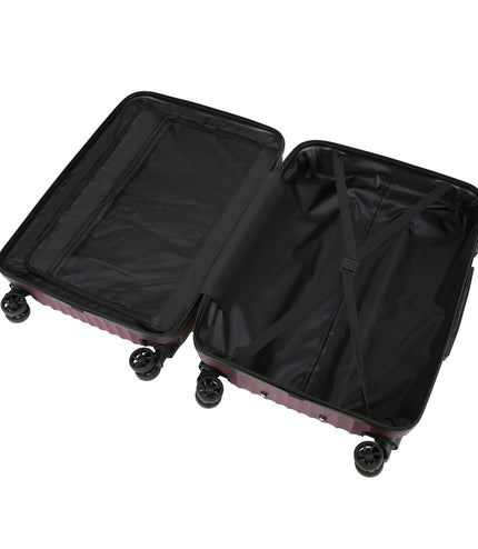 Edmonton Set of 3 Hard Shell Suitcase in Burgundy