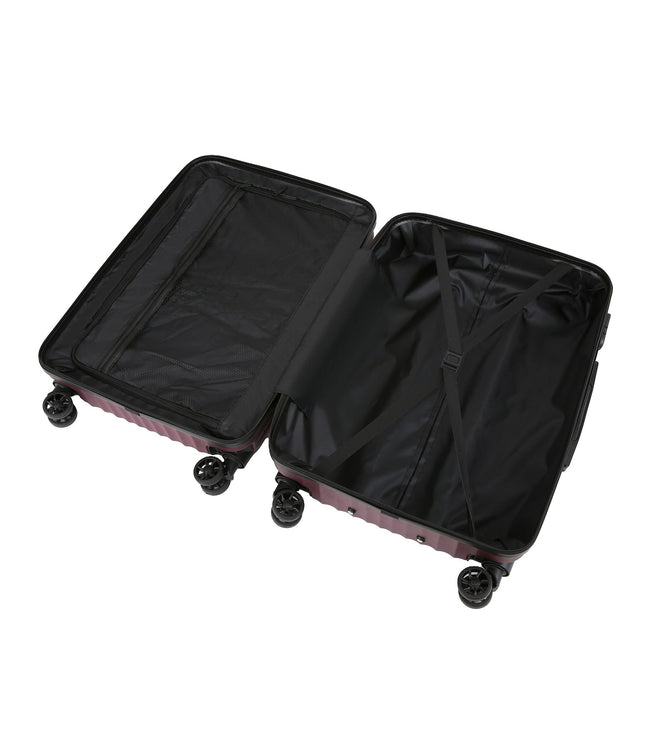 Edmonton Set of 3 Hard Shell Suitcase in Burgundy
