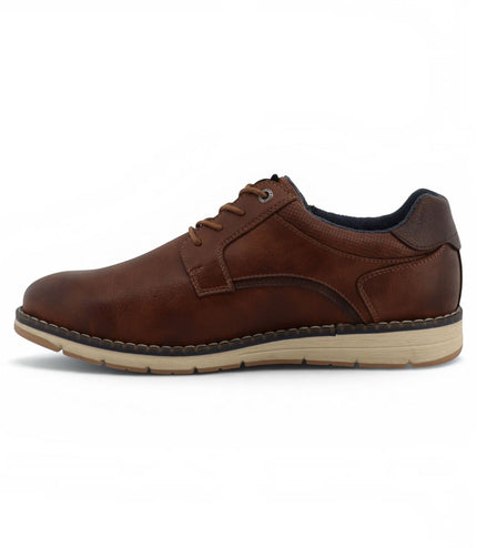 Mustang Men's Brown Faux Leather Casual Outdoor Shoes - M0031004