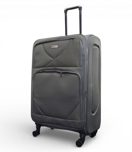Nagoya Large Soft Shell Suitcase in Grey