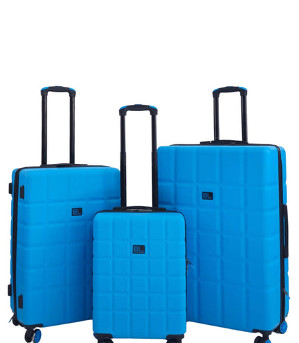 Cotgrave Set of 3 Soft Shell Suitcase in Blue