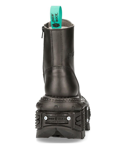 New Rock Vegan Leather Combat Platform Boots- TANKMILI083C-V2