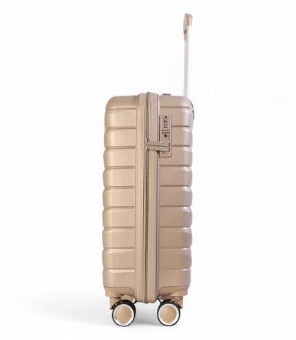 Forster Large Hard Shell TSA Suitcase in Champagne Beige