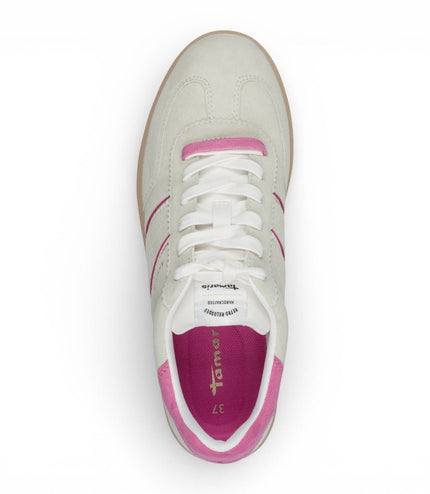 Tamaris Women's Green Pink Leather Trainers Sneaker Shoes