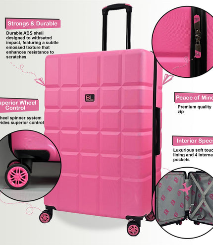 Cotgrave Cabin Soft Shell Suitcase in Pink