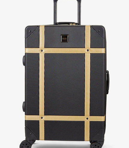 Alston Medium Hard Shell Suitcase in Black Gold