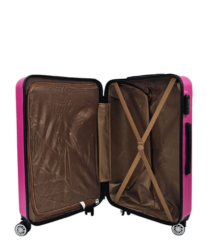 Chorley Large Hard Shell Suitcase in Fuschia