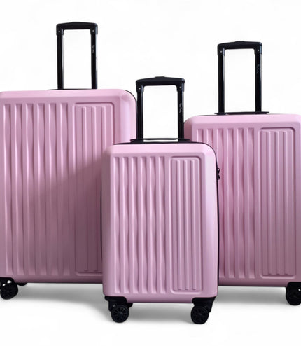 Croydon Set of 3 Hard Shell Suitcase in Pink