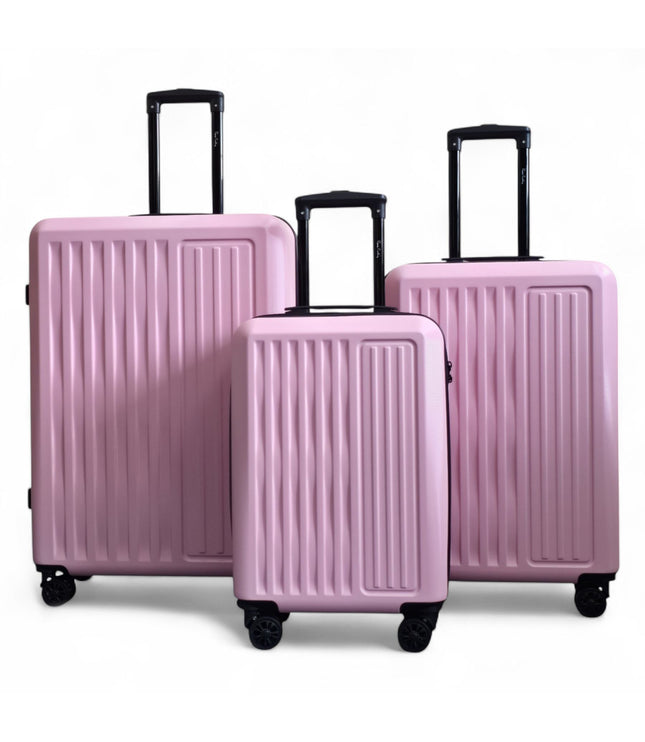 Croydon Set of 3 Hard Shell Suitcase in Pink
