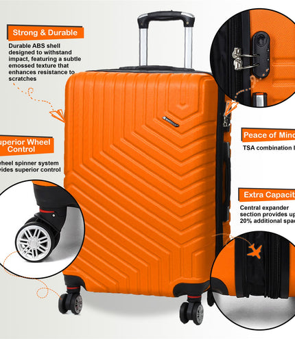 Bega Cabin Hard Shell Suitcase in Orange