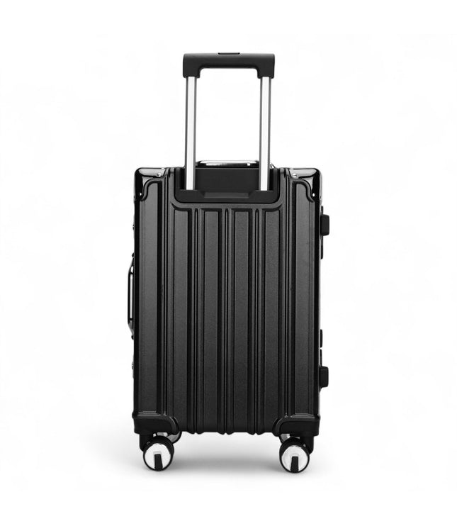 Airdrie Cabin Hard Shell Suitcase in Charcoal Black
