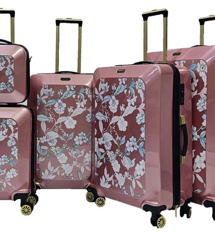 Canvey Set of 4 Hard Shell Suitcase in Pink