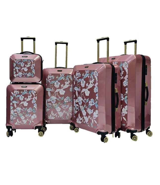 Canvey Set of 4 Hard Shell Suitcase in Pink