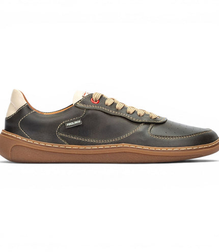 Pikolinos Pine Green Leather Sneakers Trainer Barefoot Shoes - Aranjuez