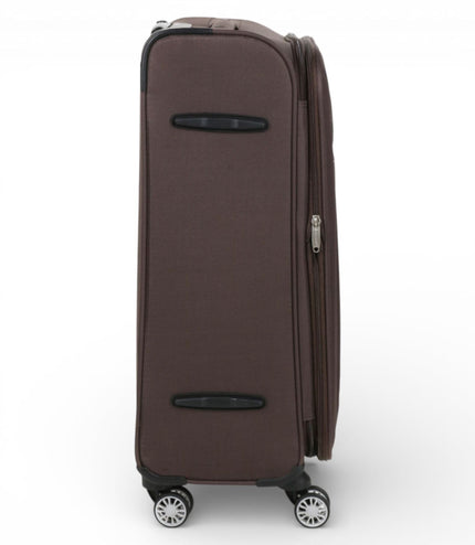 Carrollton Medium Soft Shell Suitcase in Brown