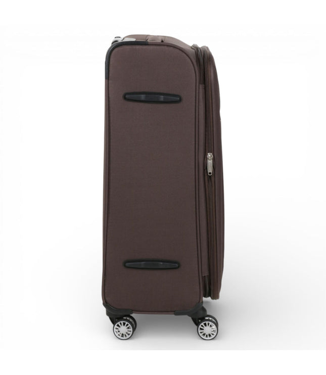 Carrollton Medium Soft Shell Suitcase in Brown