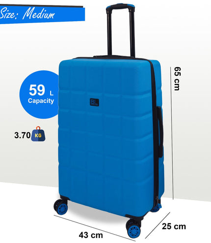 Cotgrave Medium Soft Shell Suitcase in Blue