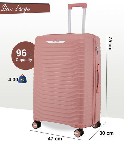 Burnaby Large Hard Shell Suitcase in Pink