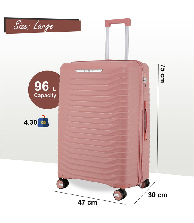 Burnaby Large Hard Shell Suitcase in Pink