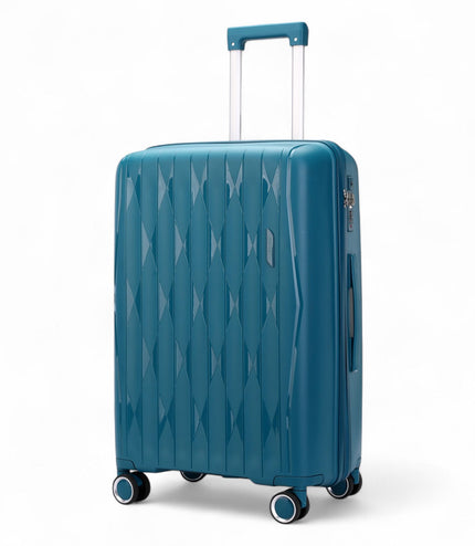Burnaby Large Hard Shell Suitcase in Teal Blue