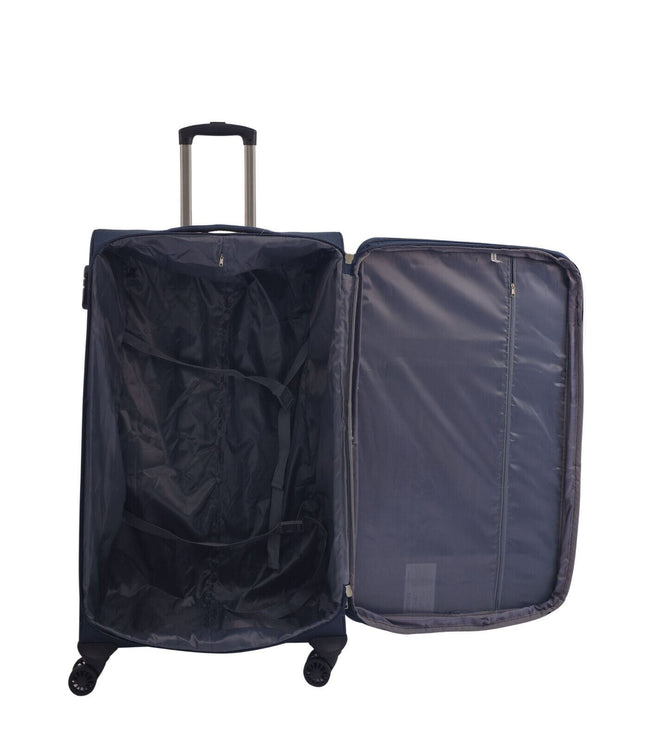 Andover Large Soft Shell Suitcase in Navy