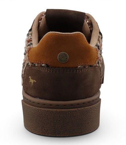 Mustang Women's Brown Tweed Sneakers Trainer Shoes - M0212020