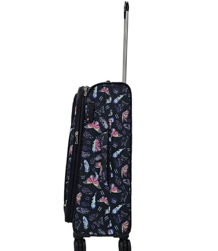 Ashbourne Medium Soft Shell Suitcase in Butterfly