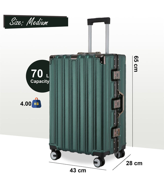 Airdrie Medium Hard Shell Suitcase in Green