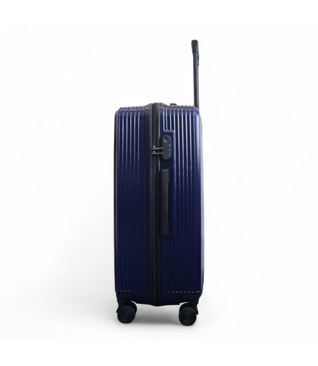 Junee Large Hard Shell Suitcase in Navy Blue