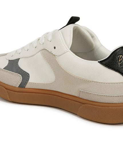 Blowfish Malibu Womens White Lace-Up Sneakers - Tastic
