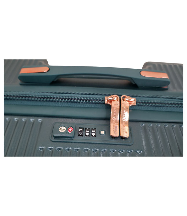 Cowra Cabin Hard Shell Suitcase in Dark Green