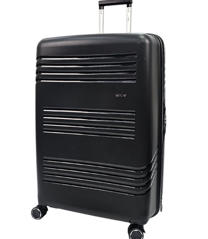 Camborne Large Hard Shell Suitcase in Black