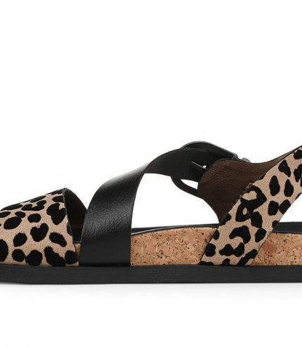 Blowfish Malibu Women's Leopard Brown Footbed Sandals - Lance