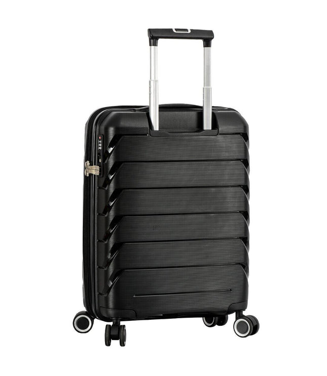 Cleckheaton Cabin Hard Shell Suitcase in Black