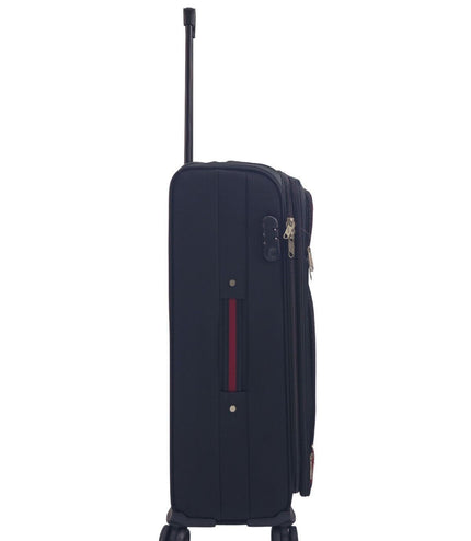 Arundel Medium Soft Shell Suitcase in Black