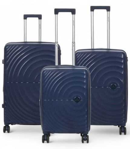 Balranald Set of 3 Hard Shell Suitcase in Dark Blue